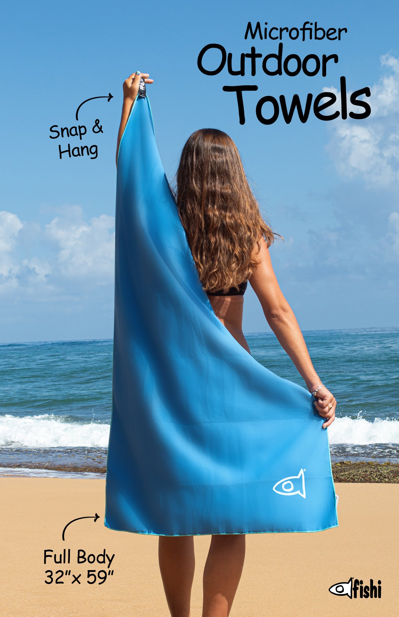 Microfiber Towel TURQUOISE